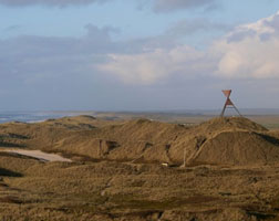 Blick über die Landschaft in Hauvig
